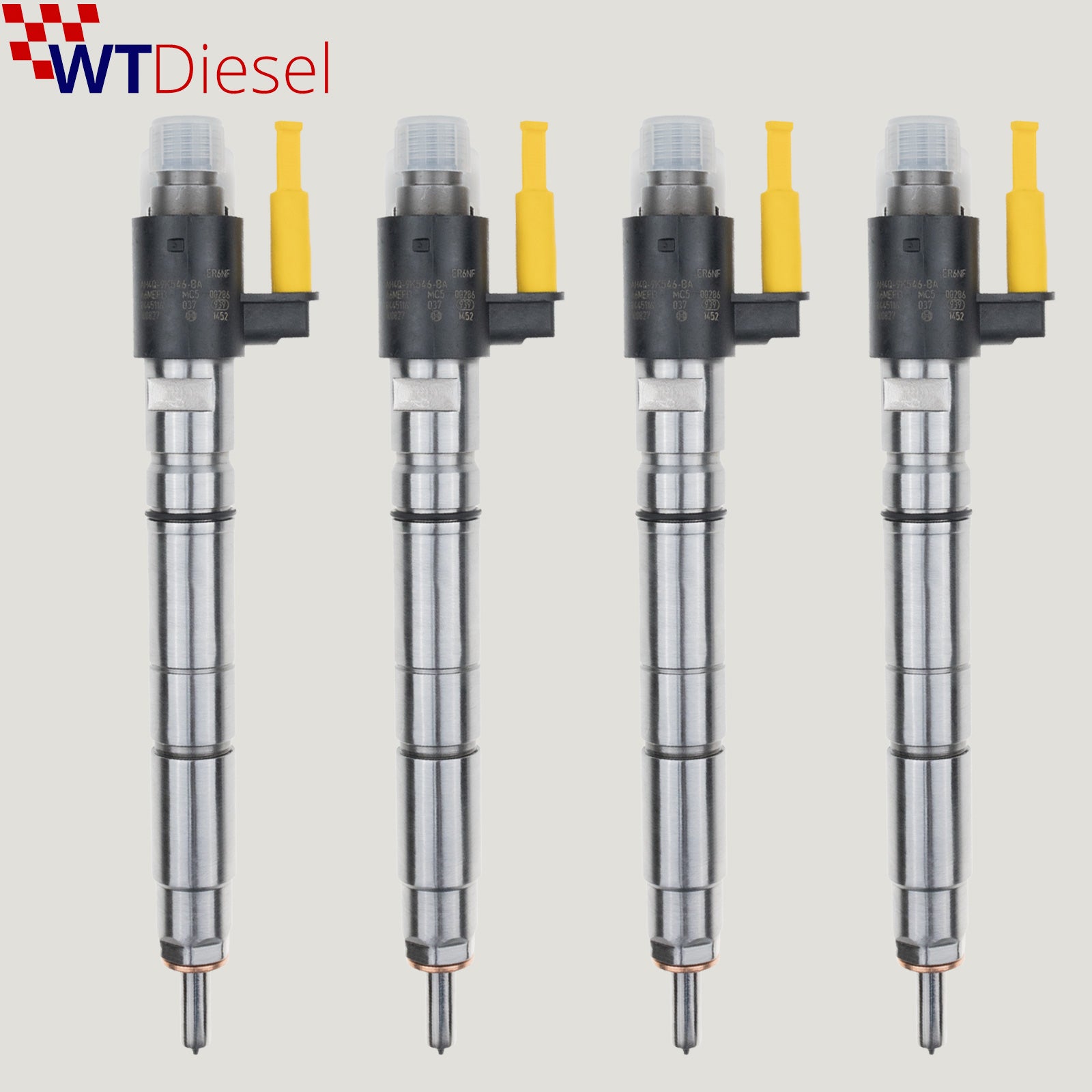 4X Land Rover Diesel Fuel Injector |4.4 D 4 by 4| Bosch 0445116037 AH4Q9K546BA