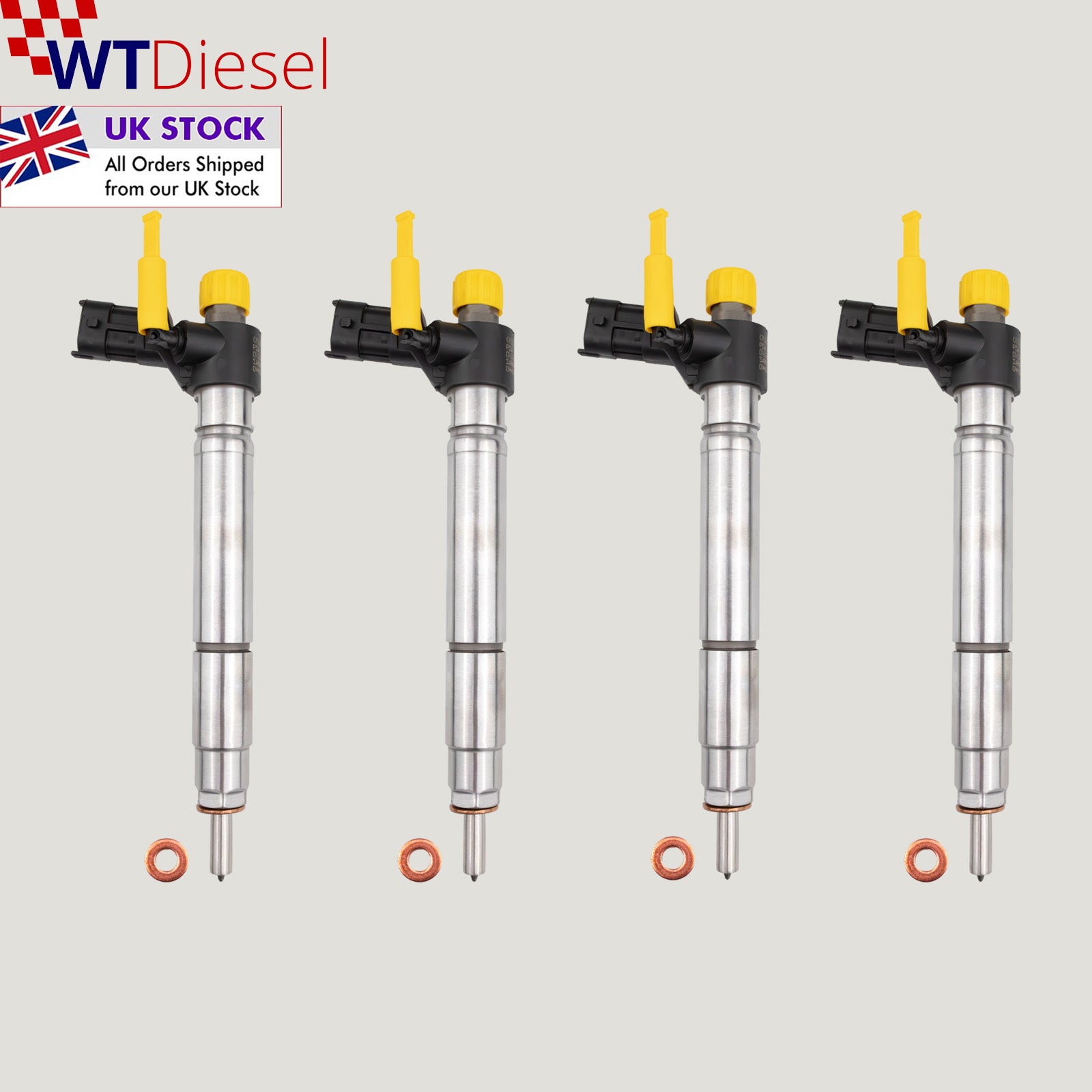 X4 Jaguar Land Rover Injector | 2.2 D | Bosch 0445116043 9687454480