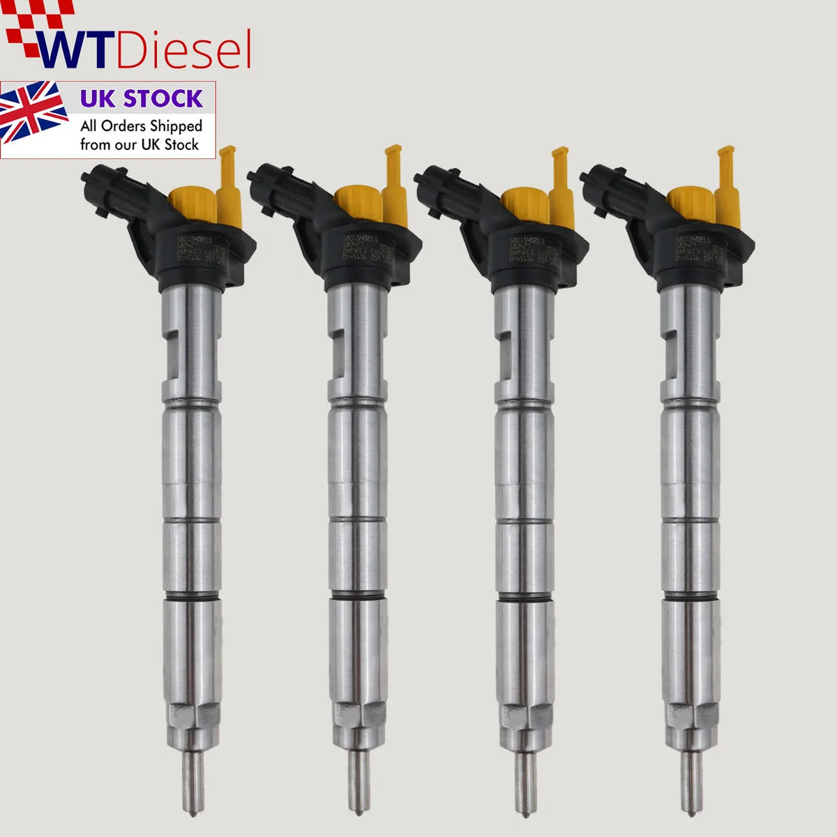 X4 Iveco Fiat Citroen Peugeot Diesel Injector | 3.0 HPI | 0445116059 5801540211