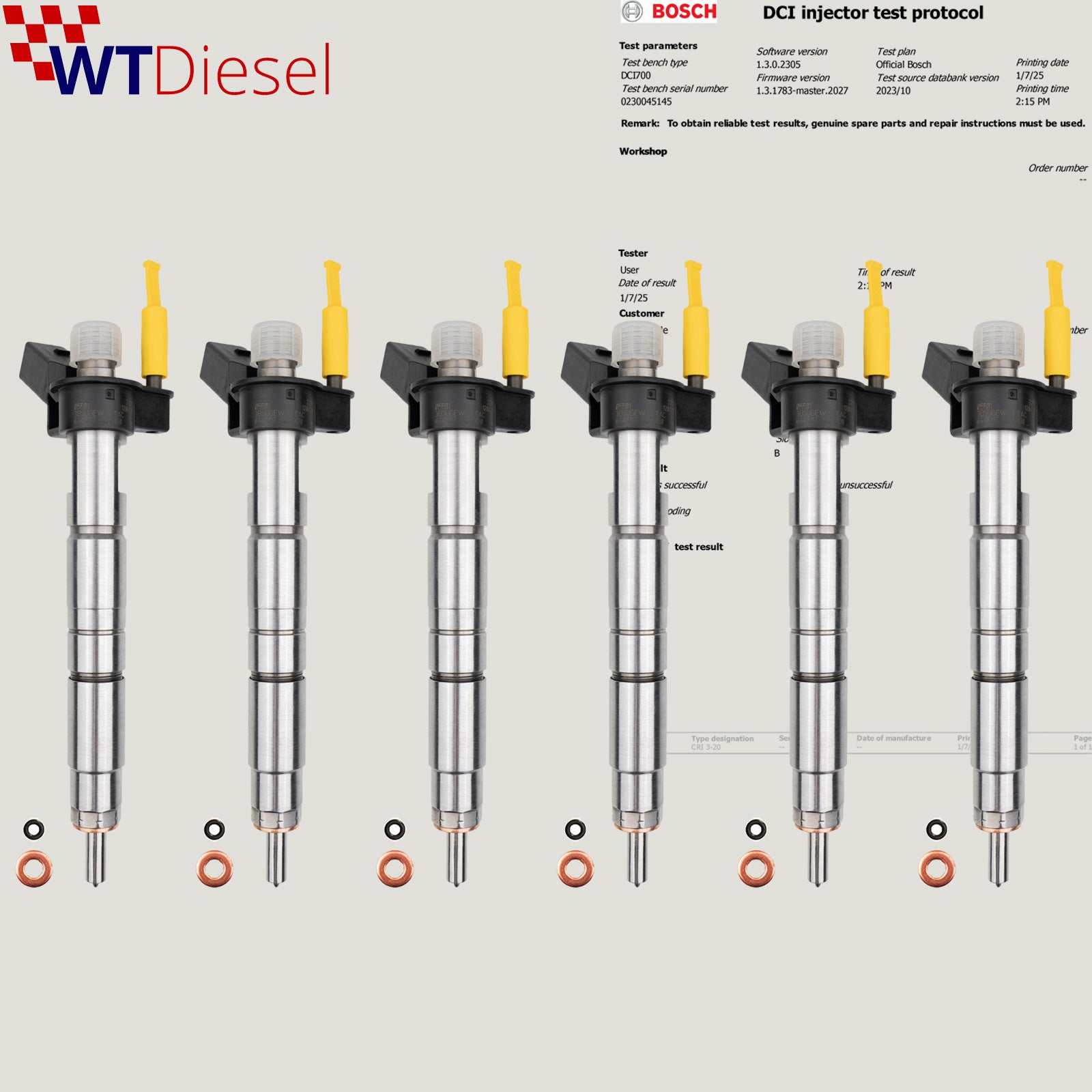 X6 BMW 1 3 4 5 6 7 Series F20 F21 F30 F31 F32 Injector| Bosch 0445117030