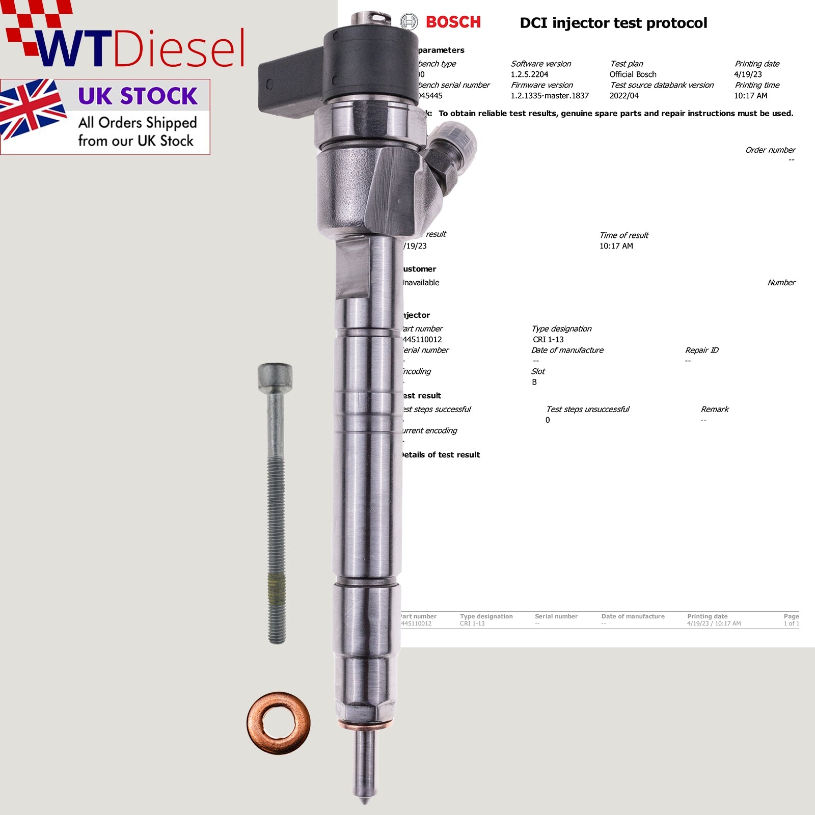X4 Mercedes-Benz vito Injector |2.0-2.2 CDI| Bosch 0445110012 A6110700587