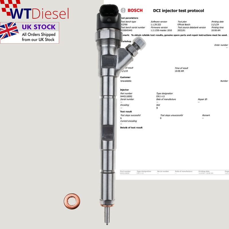 Hyundai Kia Injector | 2.5 CRDi | Bosch 0445110092 33800-4A000