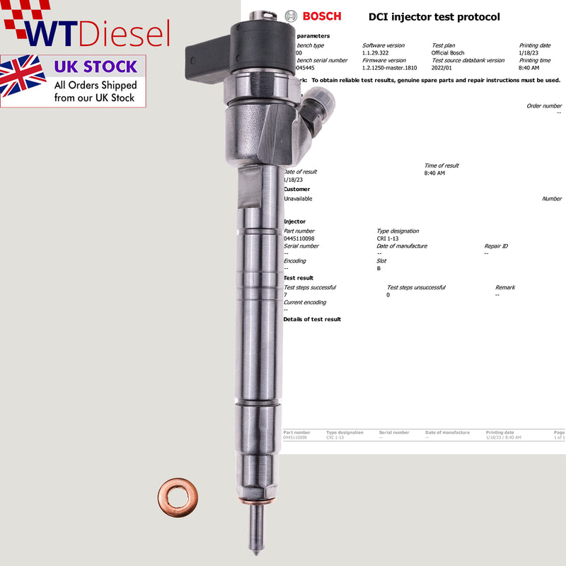 X4 Jeep Mercedes Injector | 2.7 CRD G CDI | Bosch 0445110098 A6110701687