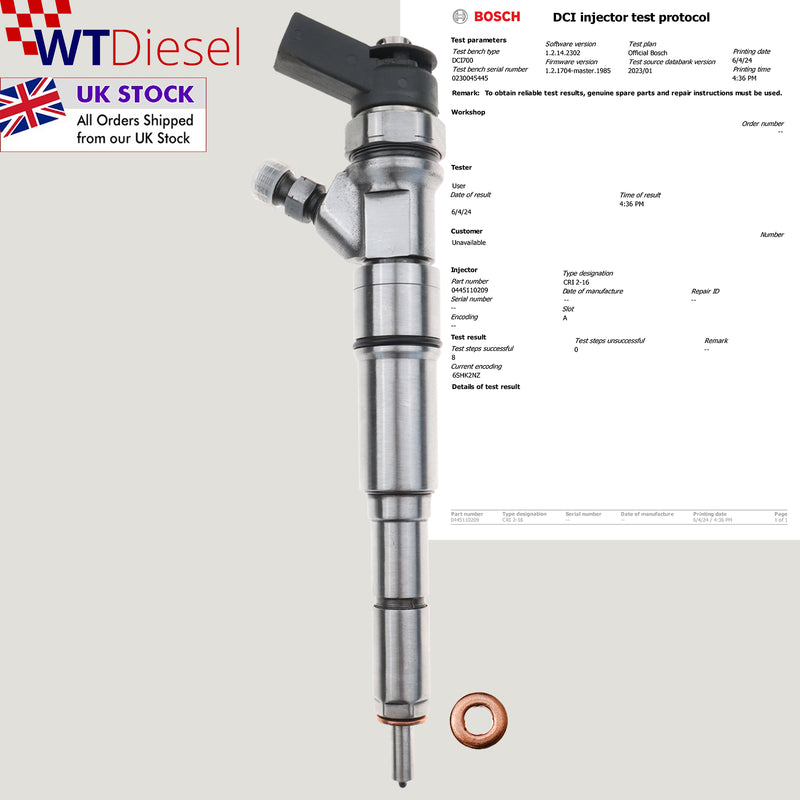 X4 BMW Injector| 2.0/3.0 Diesel | Bosch 0445110209 13 53 7 794 555