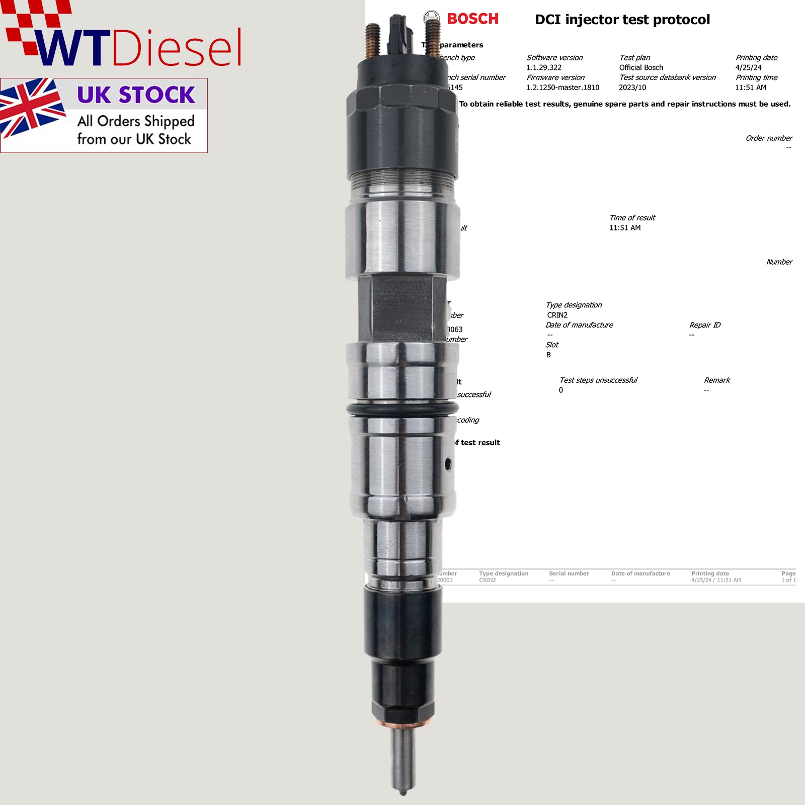 Valtra Injector | VDB BC 6500 7500 | Common Rail Diesel 0445120340 0986435547