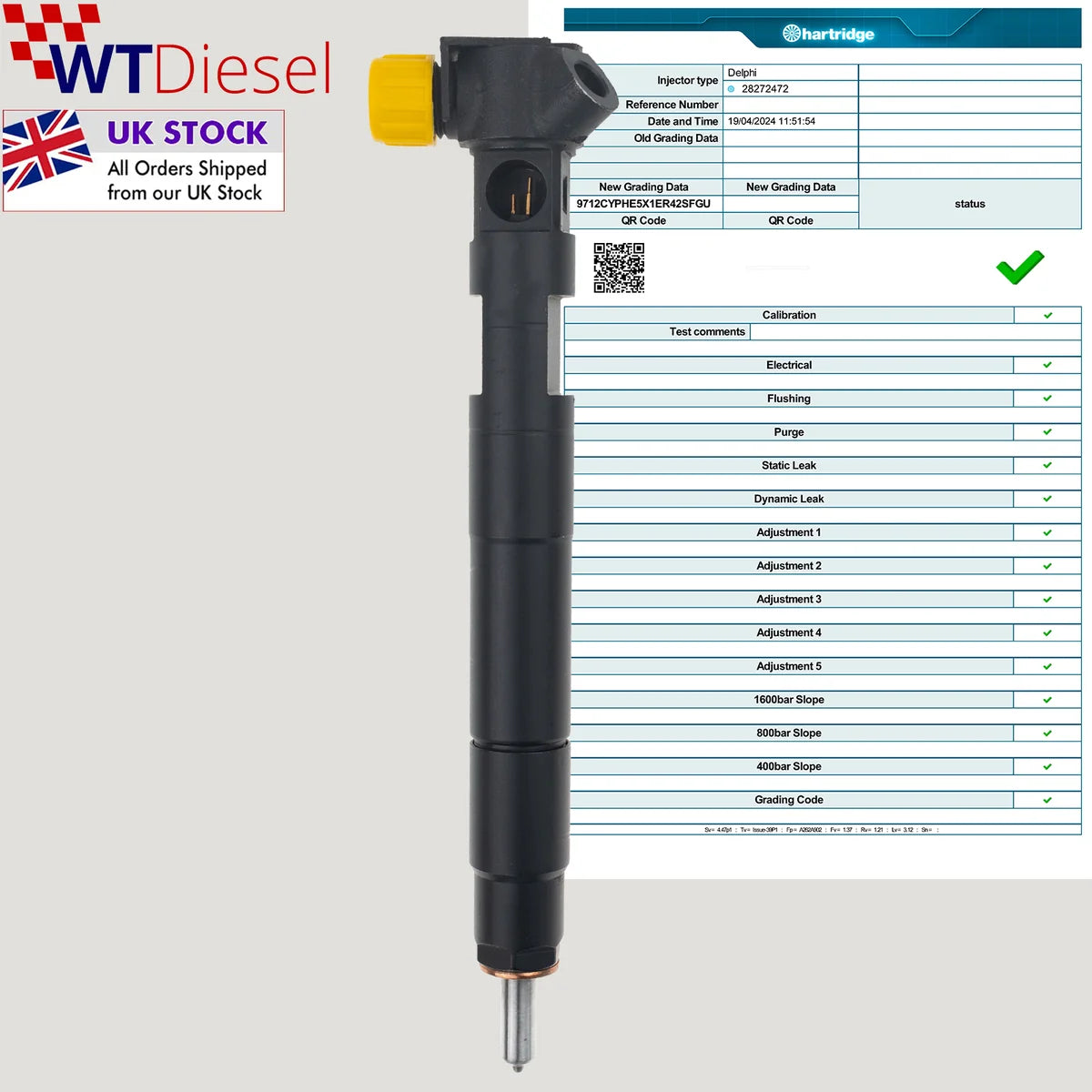 X4 Mercedes-Benz C E CLASS Diesel Injector |210 CDI| Delphi A6510702887 28271551