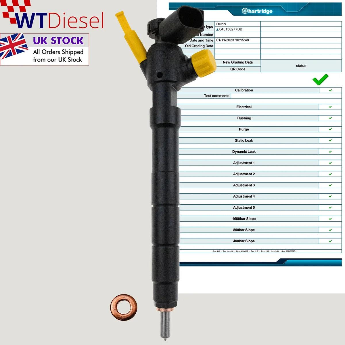 X4 VW T6 Transporter Crafter Fuel Injector |2.0 TDI| 04L130277AP 28475604