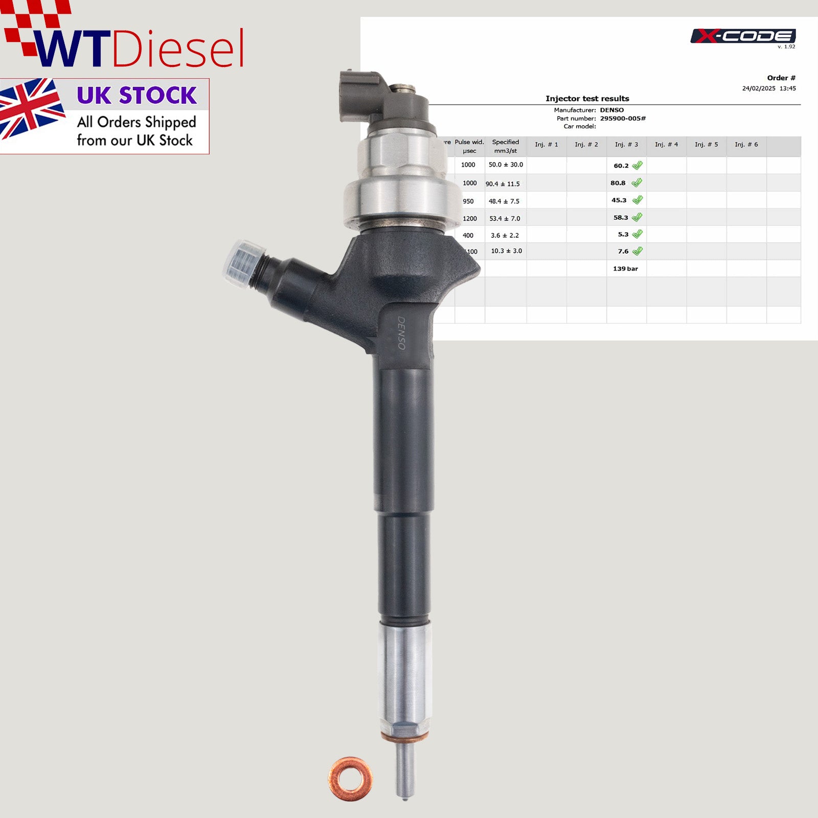Opel Mokka X Diesel Injector | 1.7 CDTI | Denso 295050-0050 295050-005