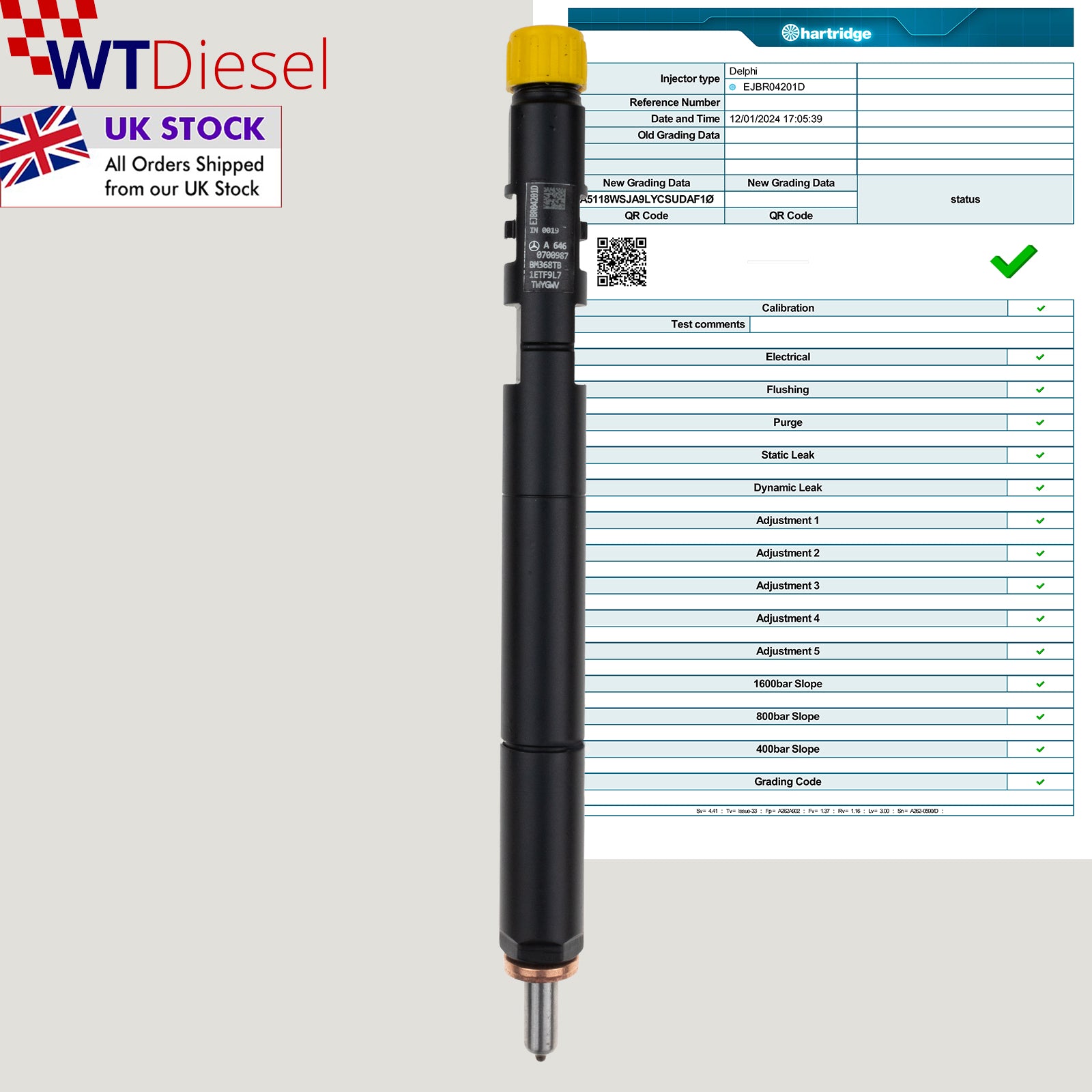 Mercedes Injector | C-Class E-Class | Delphi EJBR04201D A6460700987