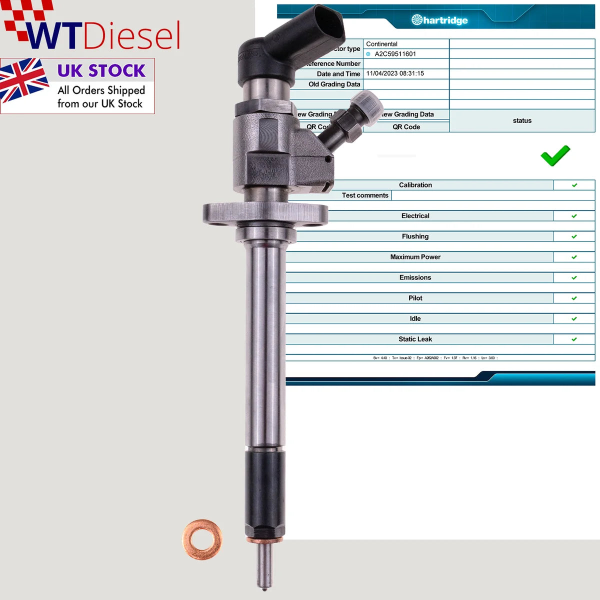 X4 Citroen Ford Volvo Peugeot Injector | 2.0 HDI | Siemens 9657144580