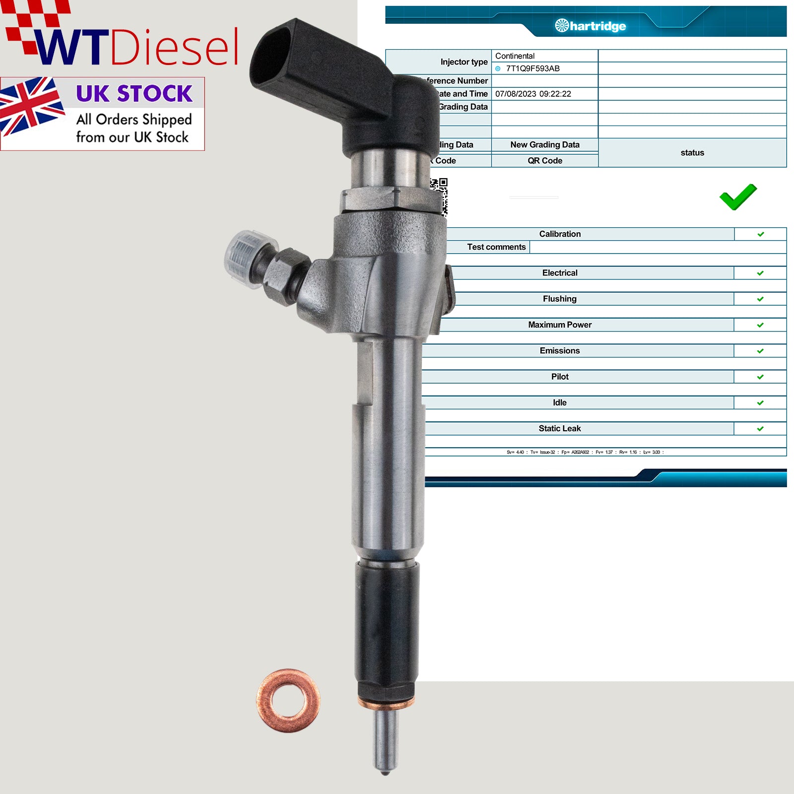 Ford Transit Connect Injector | 1.8 TDCi | Siemens 7T1Q9F593AB 5WS40250