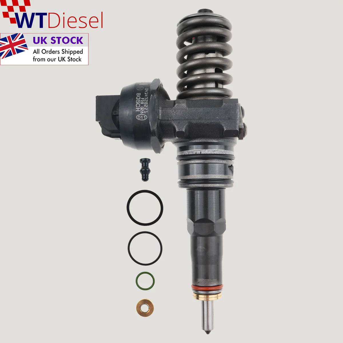 X4 VW Audi Phaeton Touareg Caddy Injector | 5.0 TDI | Bosch 0414720221