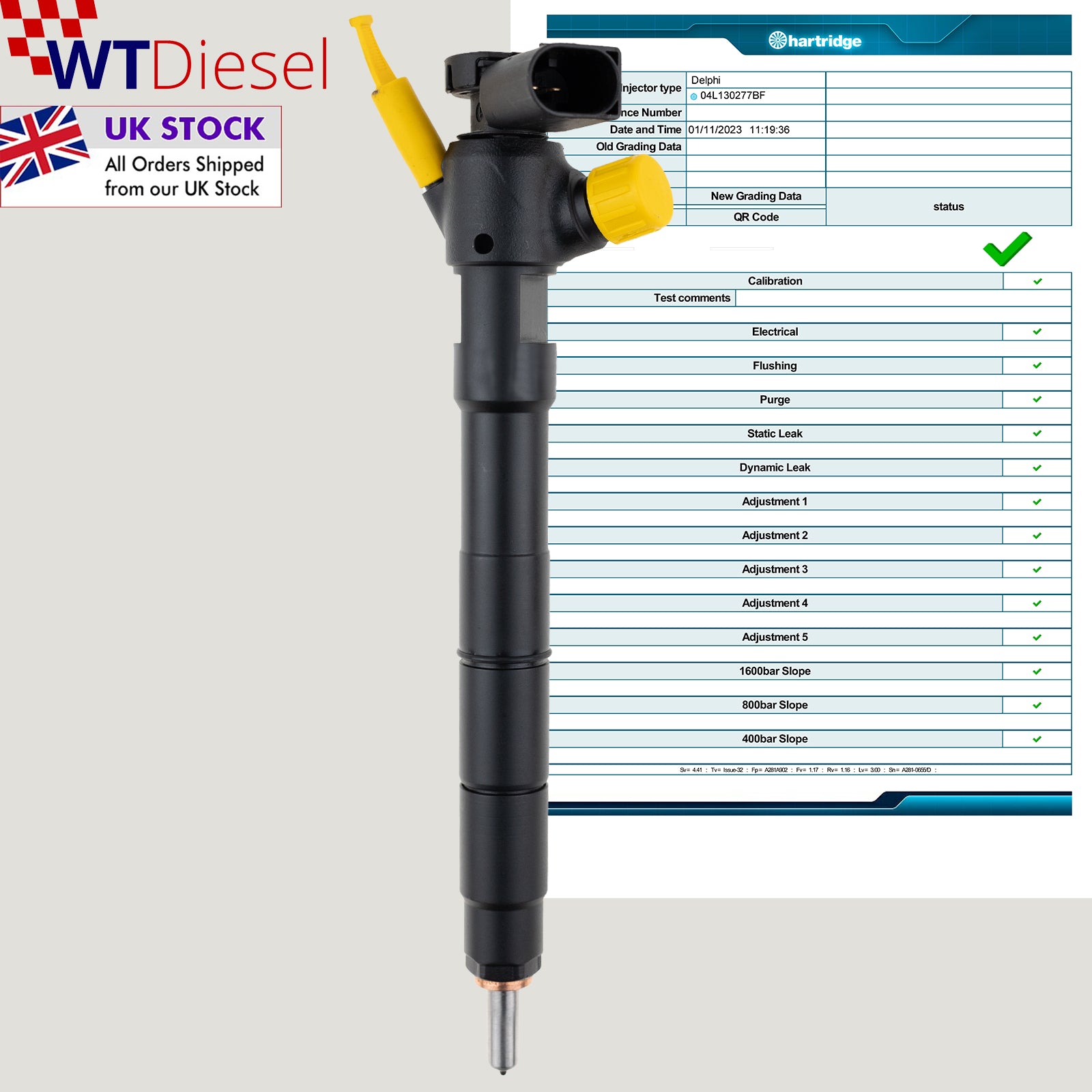Audi Seat VW Injector | 1.6 TDI | Delphi HRD342 04L130277BF