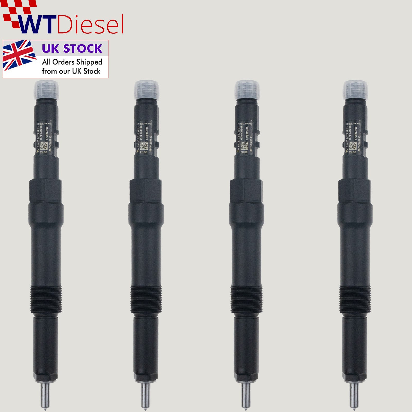 X4 Ford Jaguar Fuel Injector | 2.2 TDCi | Delphi 6S7Q9K546AA EJDR00701D