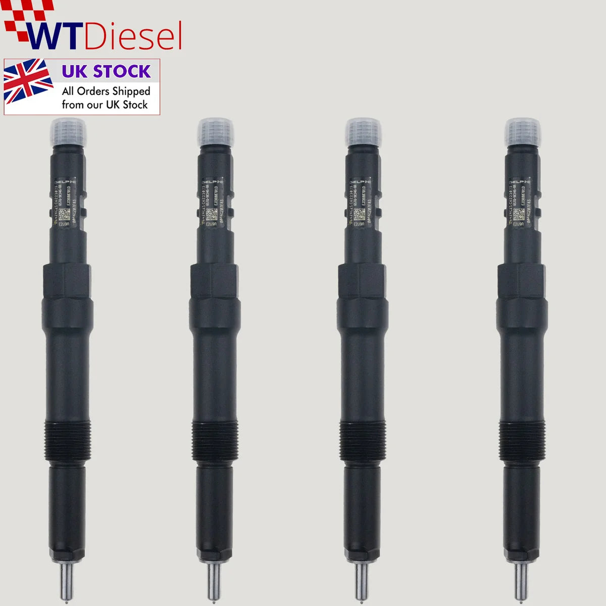 X4 Ford Jaguar Fuel Injector | 2.2 TDCi | Delphi 6S7Q9K546AA EJDR00701D
