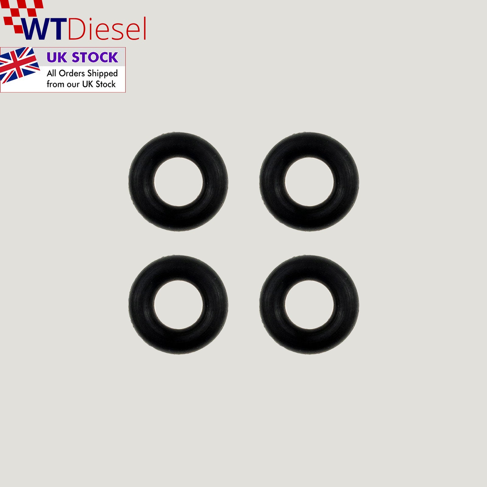 X4 FUEL INJECTOR LEAK-OFF RETURN PIPE SEALS / ORING PIEZO INJECTOR