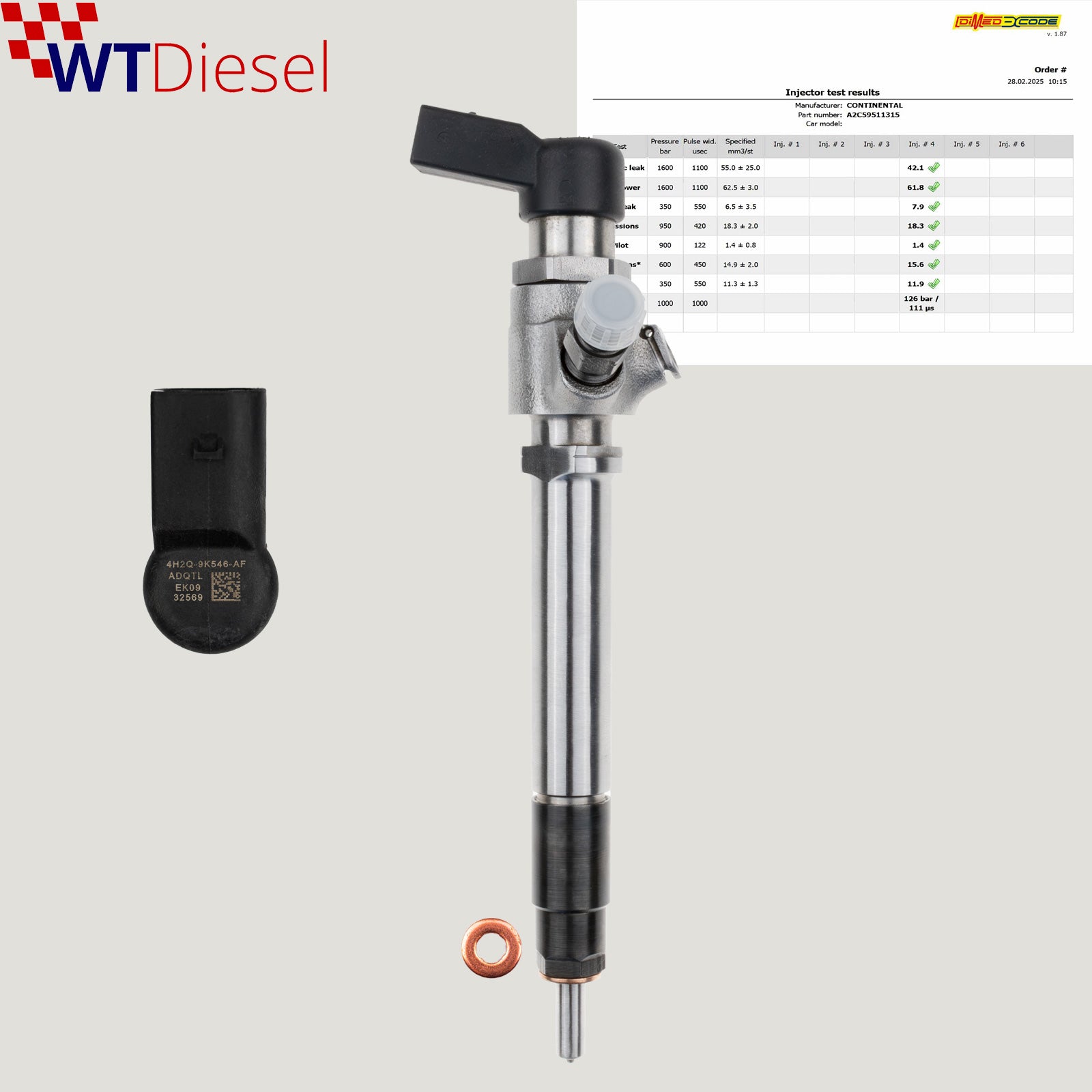 Land Rover Discovery III-IV Injector | 2.7 TD | 4H2Q9K546AF 5WS40249