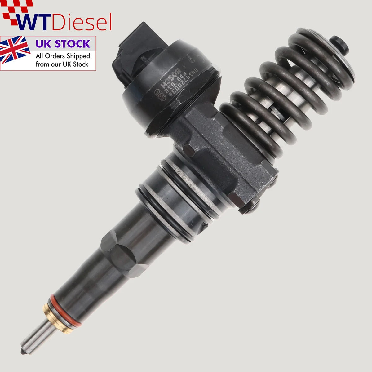 Bosch 0414720039 diesel fuel injector for VW, Audi, Seat and Skoda 1.9 TDI, references 0986441557 and 038130073AL