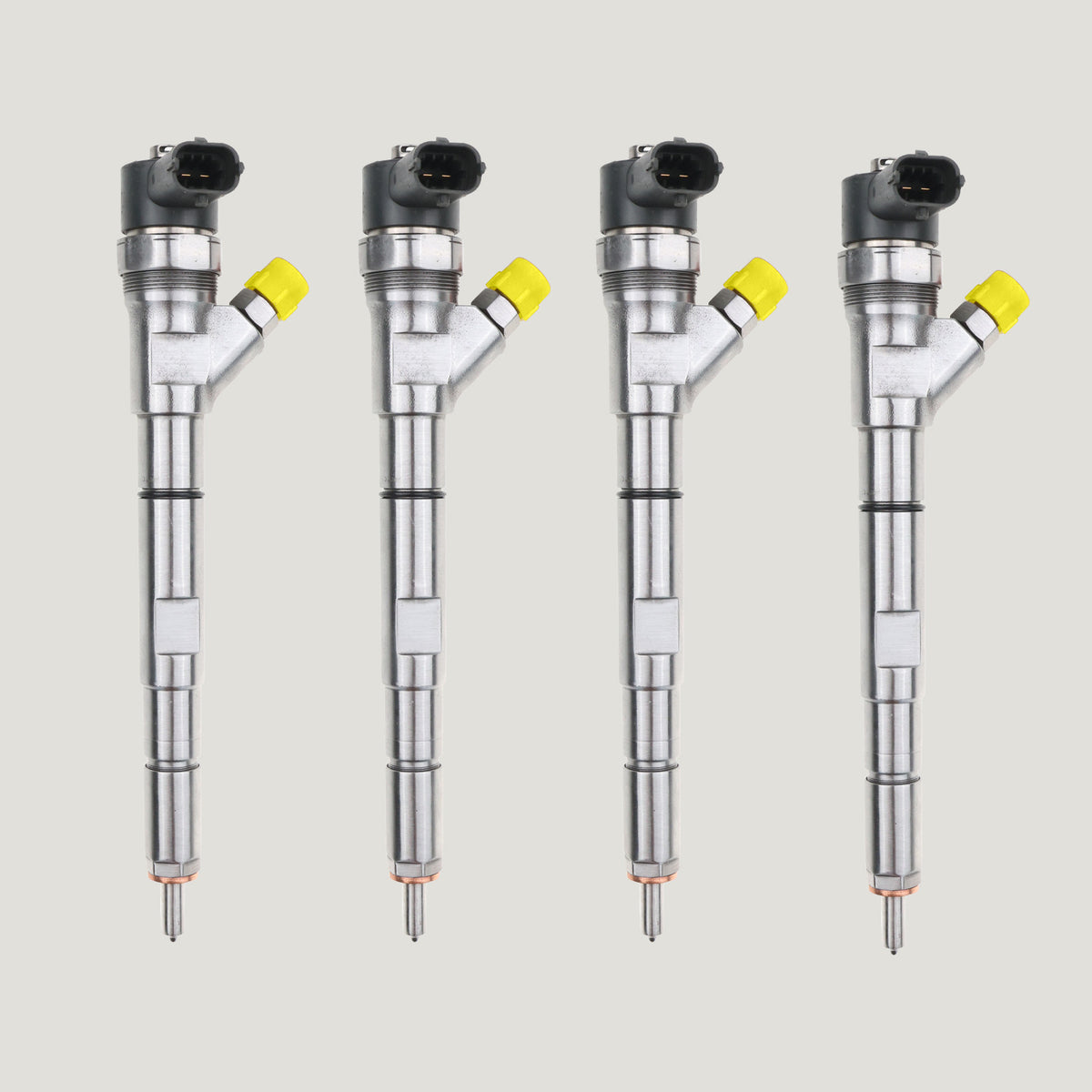 Set of 4 Bosch 0445110186 diesel injectors for Hyundai H-1 2.5 CRDi 338004-A000