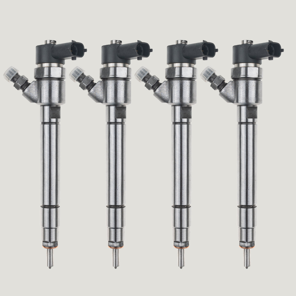 Set of 4 Bosch 0445110251 30637375 diesel fuel injectors for Volvo C30, C70 II and S40 II 2.4 D engines