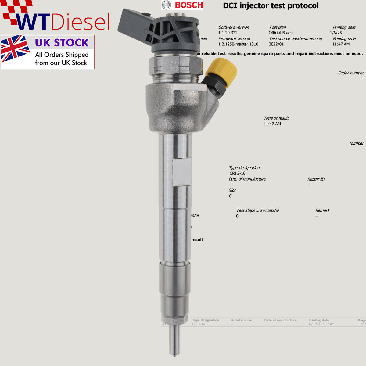 Bosch 0445110600 diesel injector for Mini One D