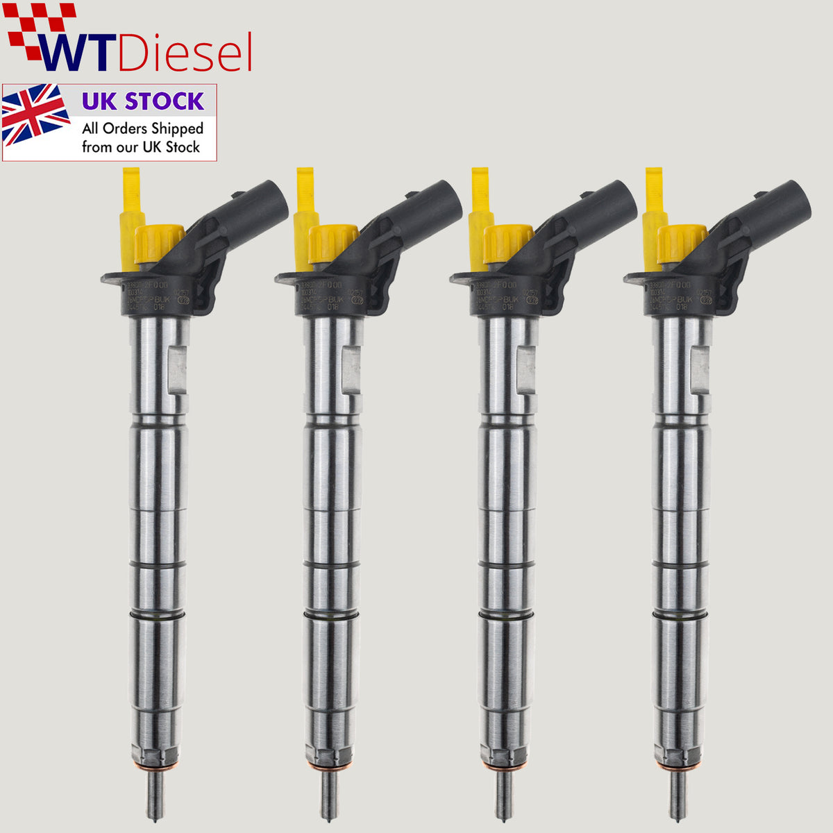 Set of 4 Bosch 0445116018 diesel injectors for Hyundai and Kia 2.0 2.2 CRDi 33800-2F000