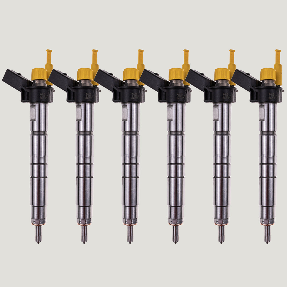 Set of 6 Bosch 0445117017 0986435411 diesel fuel injectors for BMW 123d, 535d and 740d
