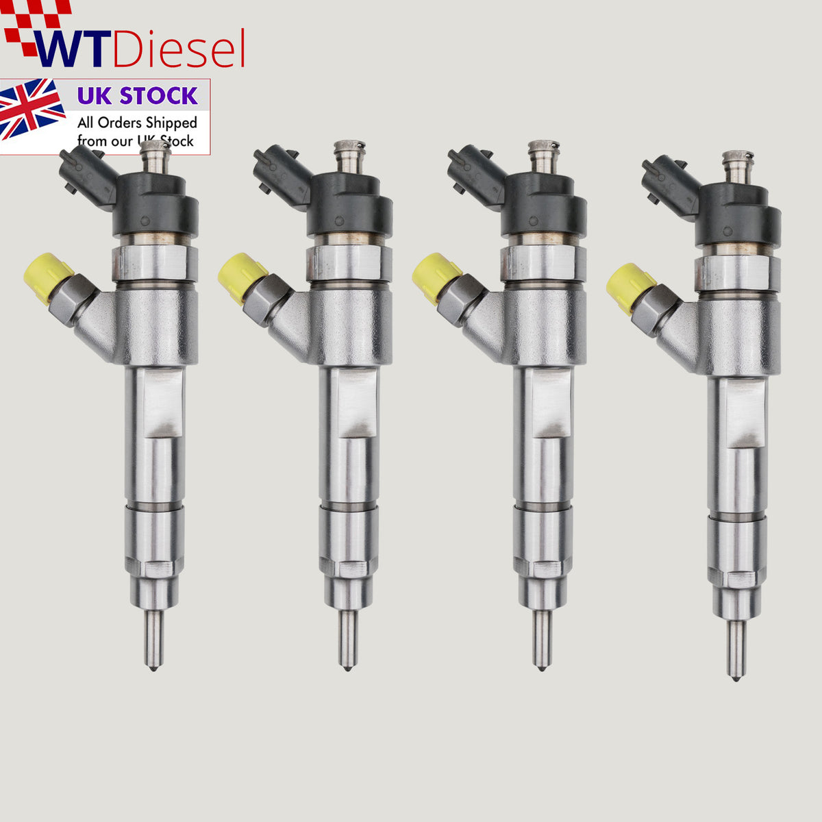 Set of 4 Bosch 0445120002 diesel injectors for Renault Mascott Citroen Fiat Iveco and Peugeot 2.8 diesel
