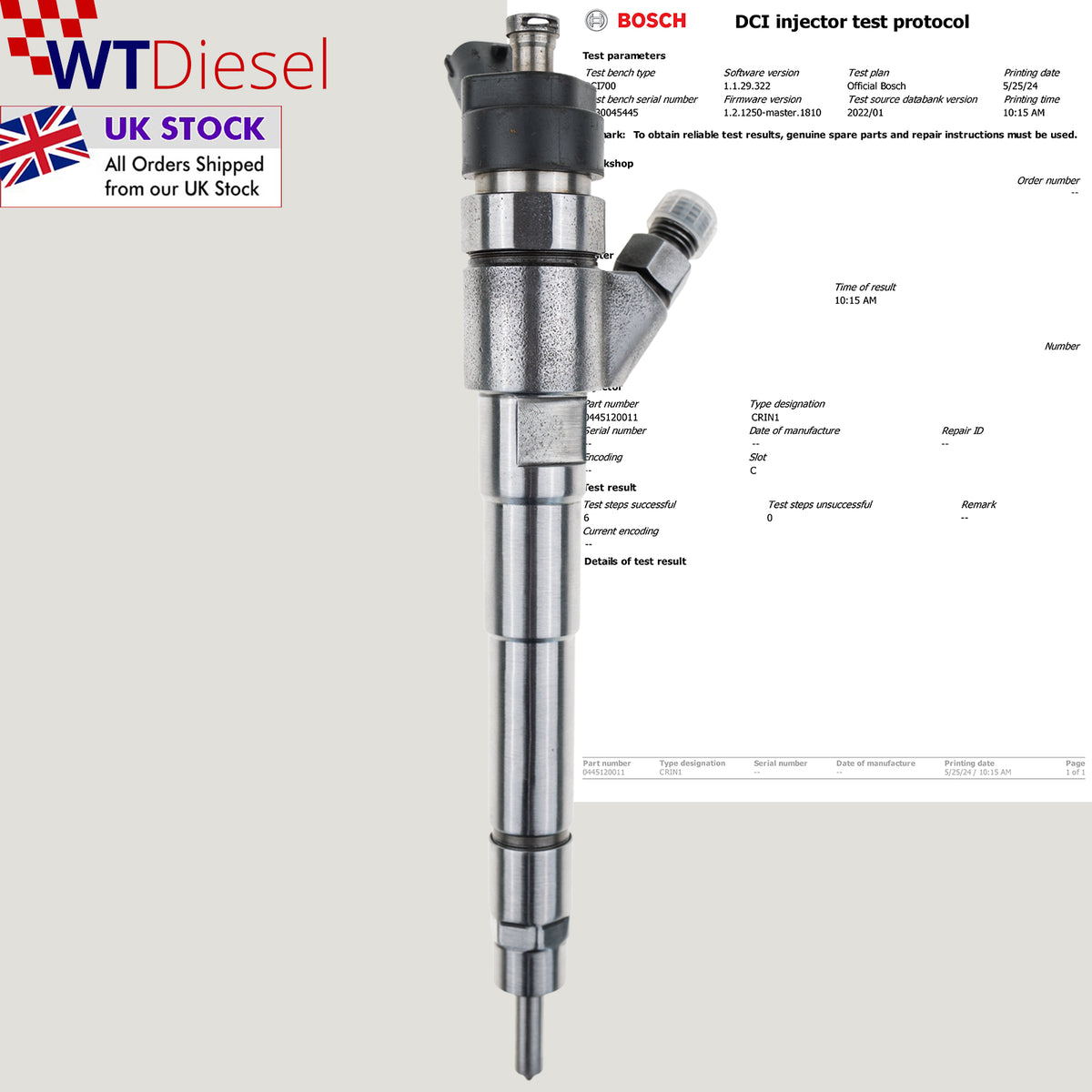 Bosch 0445120011 diesel injectors for Iveco Daily 2.3 JTD 500371101