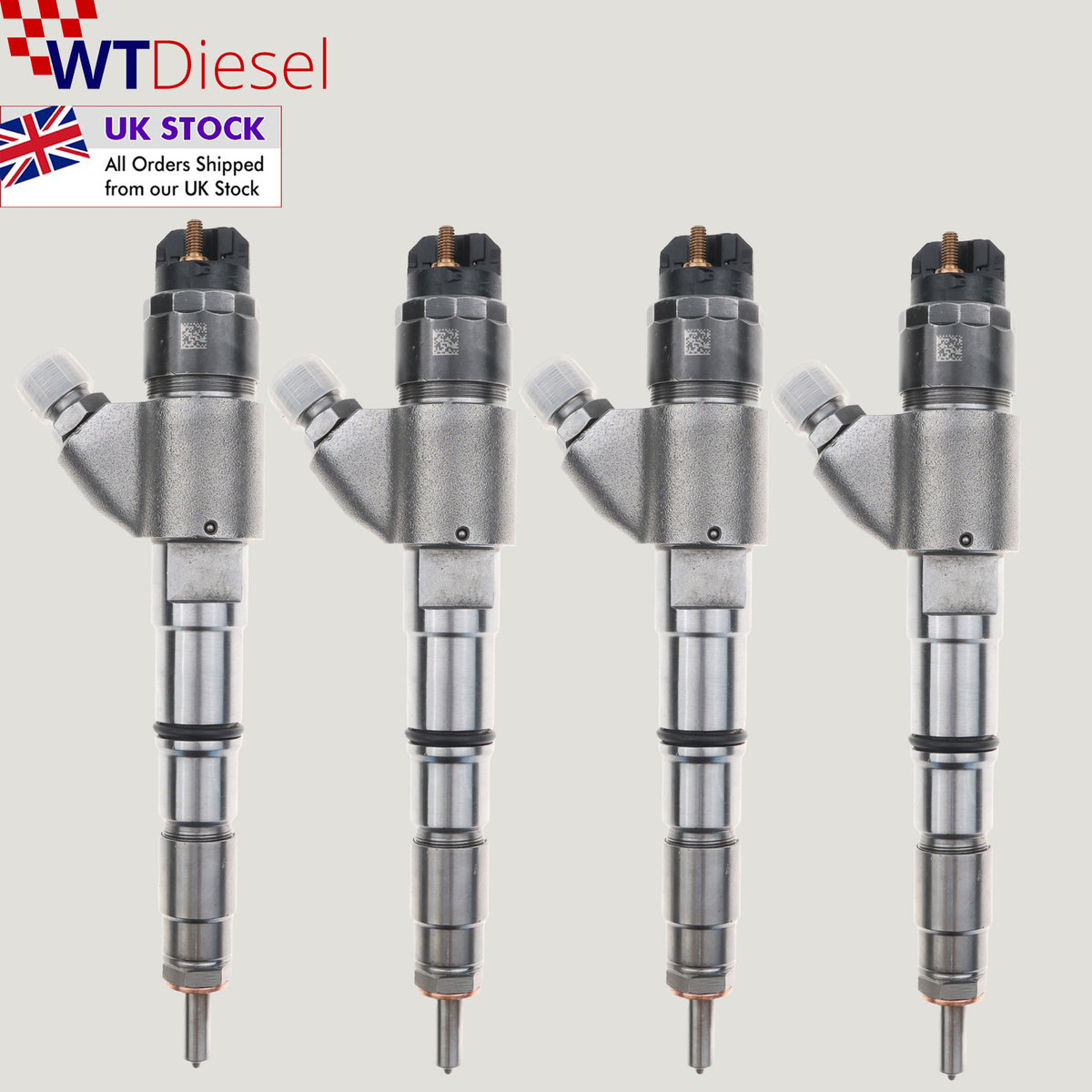 Set of 4 Bosch 0445120066 diesel injectors for Volvo Excavator and Penta 20798114