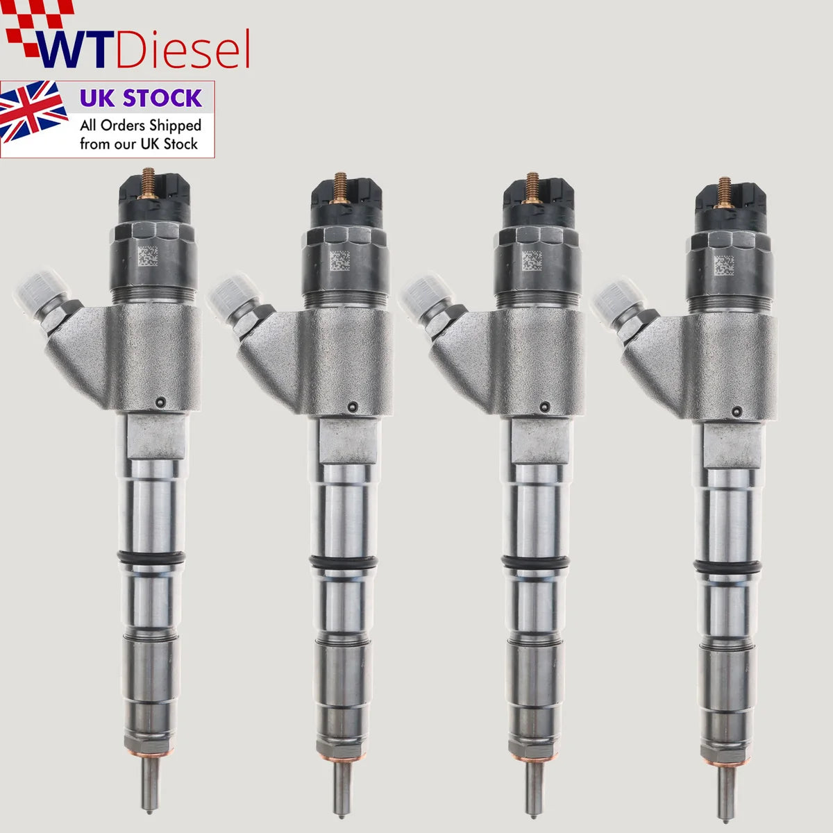 Set of 4 Bosch 0445120066 diesel injectors for Volvo Excavator and Penta 20798114