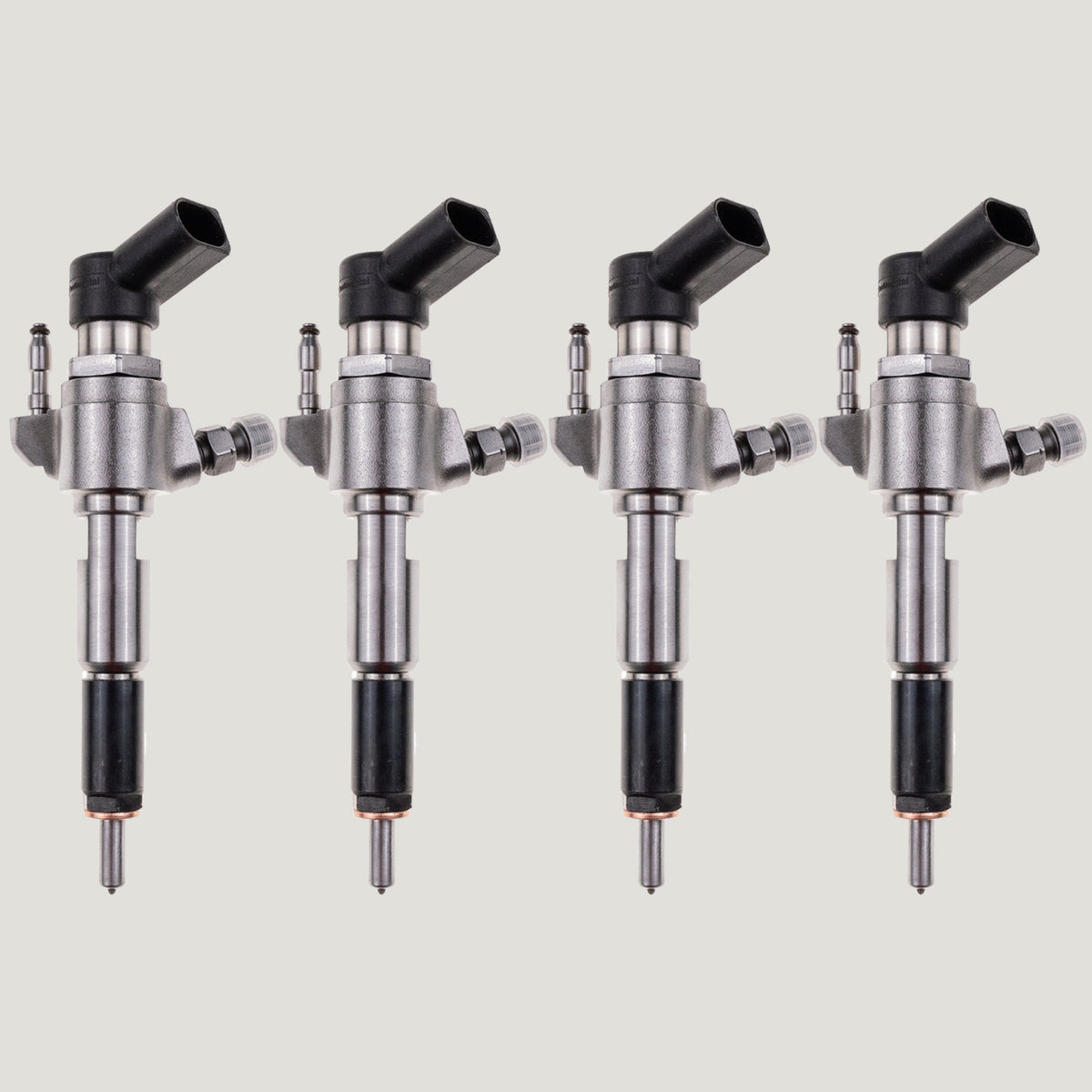 Set of 4 diesel fuel injectors with part numbers 9802448680 and 9674973080 for Citroen C3, C4, C5, DS3, DS4 and DS5 1.6 HDi models