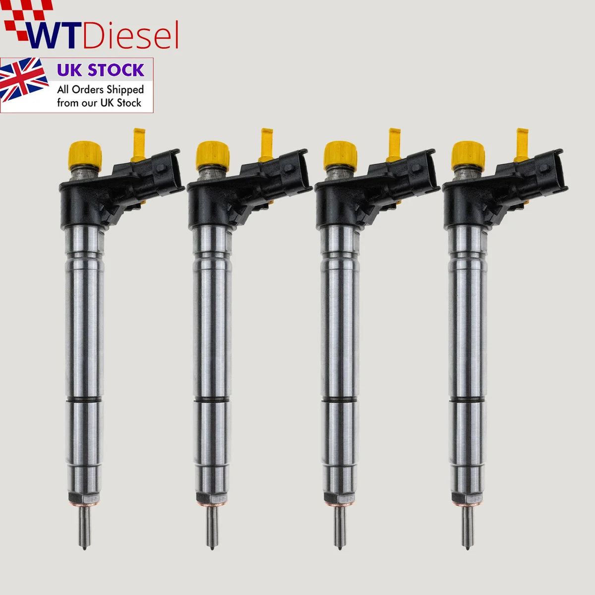 Set of 4 Bosch 0445115025 diesel injectors for Citroen C8 2.2 HDi and Ford Galaxy II 2.2 TDCi