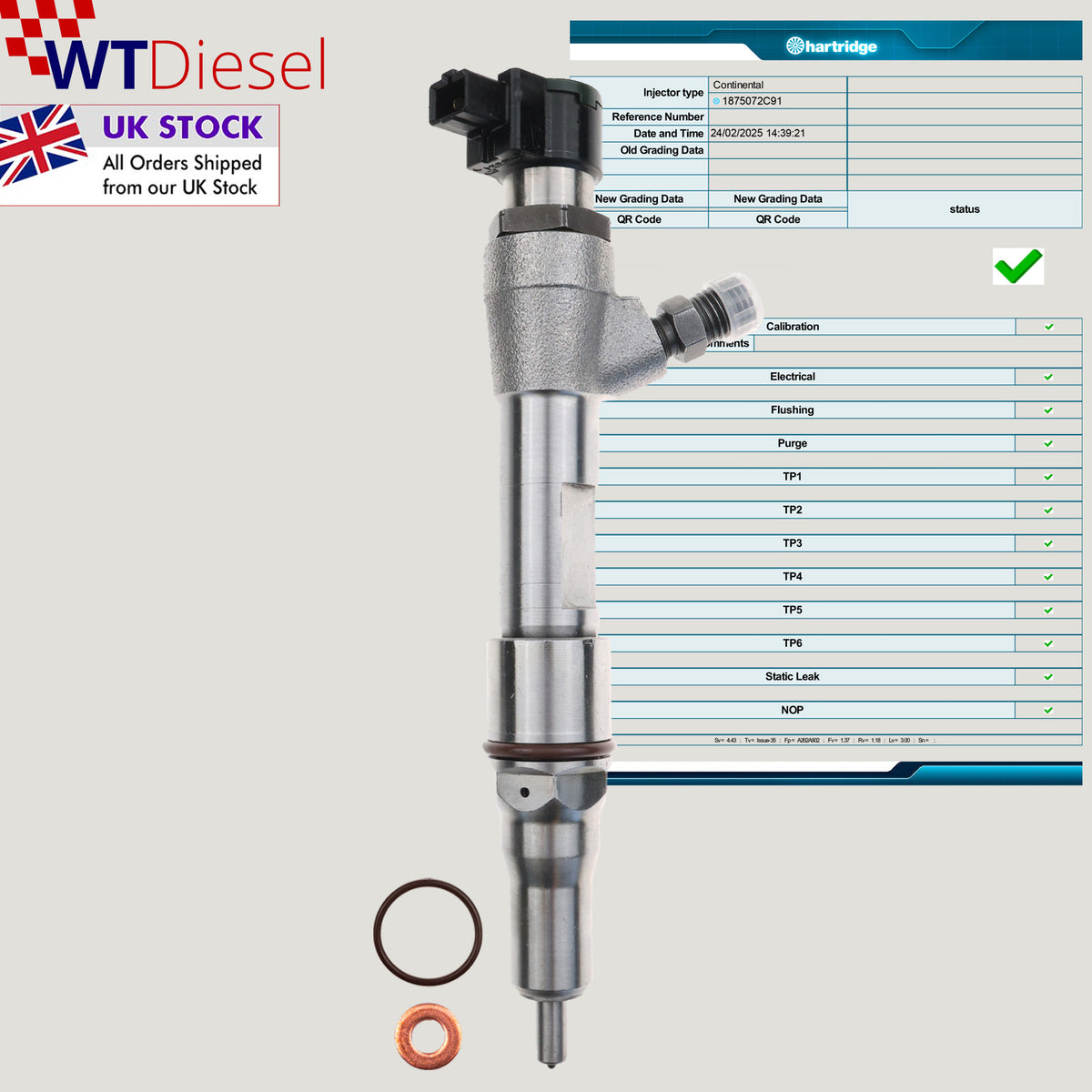 Delphi 1875072C91 diesel injector for Ford F-350 5.4L