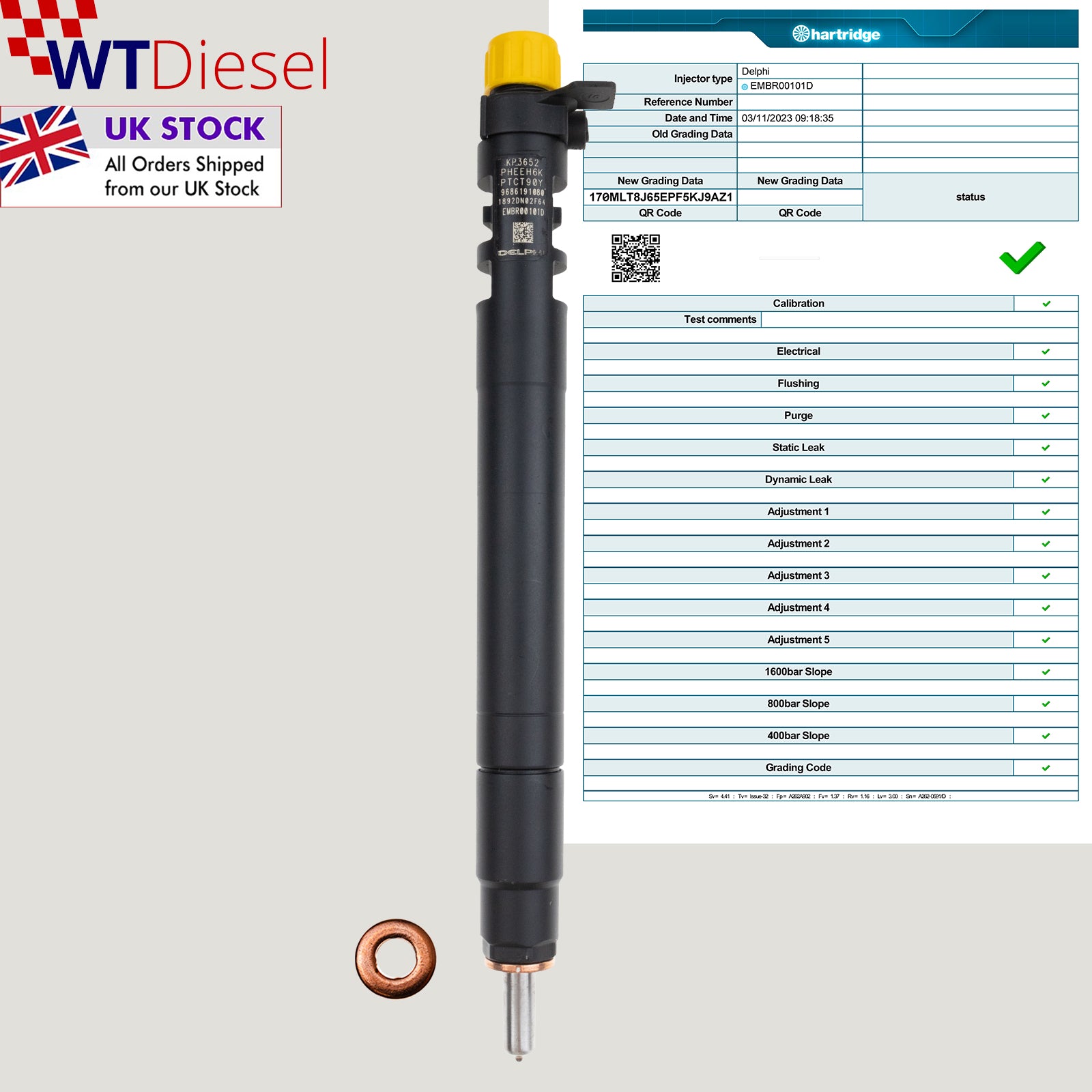 Citroen Ford Toyota Injector | 2.0 HDi | OEM 9686191080 EMBR00101D