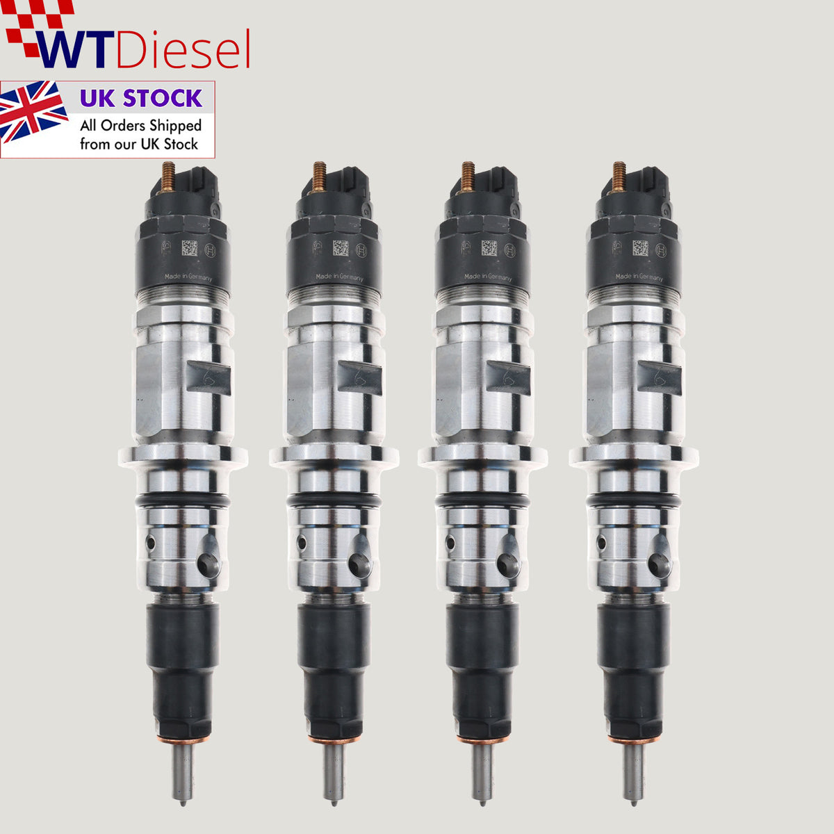 Ford Temsa 4.4L set of 4 diesel injectors Bosch 0445120161 BH1X9K526CA