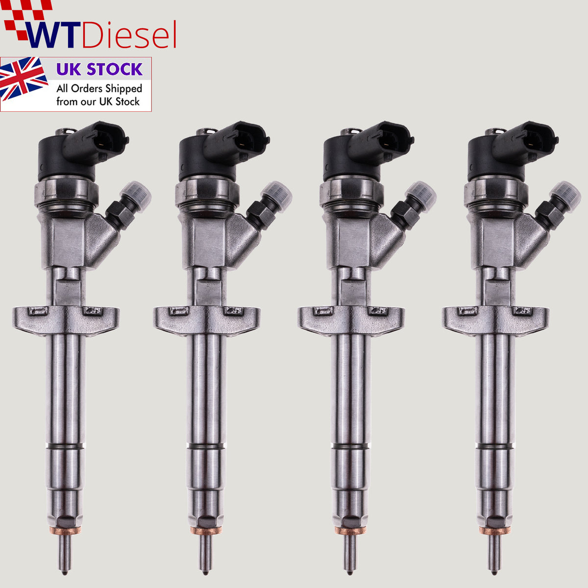 Set of 4 Bosch 0445110141 0986435086 common rail diesel fuel injectors for Opel Movano 2.5 DTI