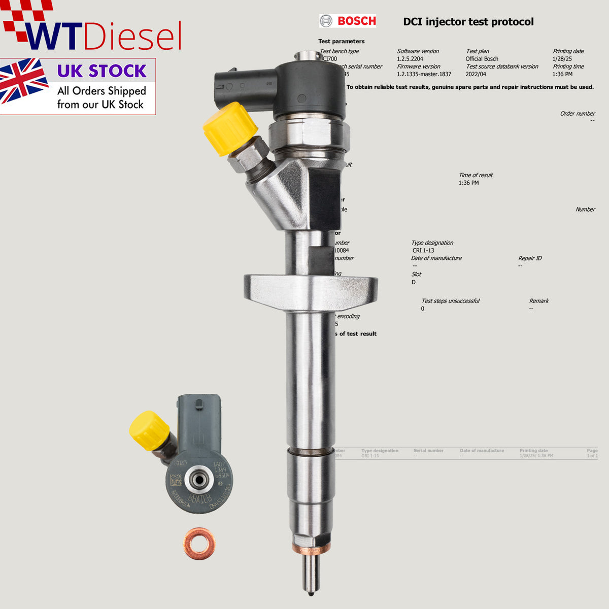 Bosch 0445110084 diesel injector for Renault Avantime and Espace 2.2 dCi 8200084534