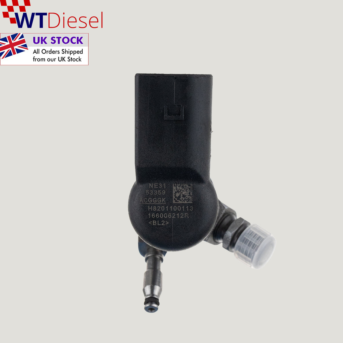 Single diesel fuel injector with part numbers H8201100113 and 166006212R for Renault Captur, Kadjar and listed Nissan and Mercedes-Benz 1.5 diesel applications