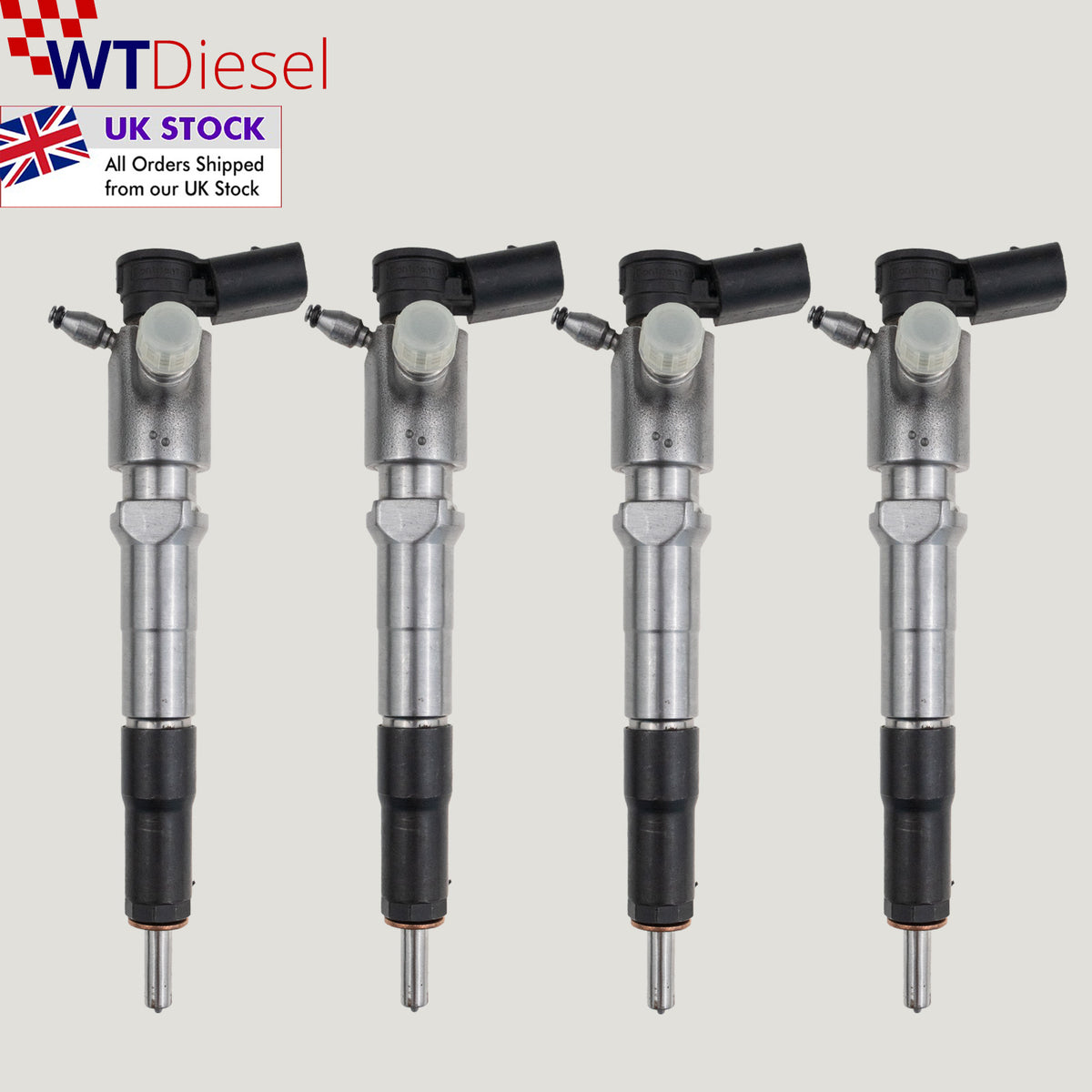 Complete set of 4 Siemens common rail diesel fuel injectors GK2Q-9K546-AC for Ford Galaxy and S-Max 2.0 diesel models